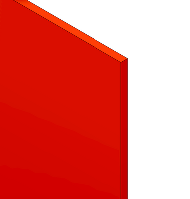 63-100-R MODULAR SOLUTIONS PVC PANEL<br>1/4" X 48" X 96", RED